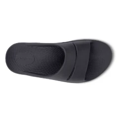 OOFOS OOahh Black Slide (Unisex) -Fashion Shoe Sale Shop 1100BLK 6