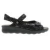 Wolky Pichu Black Circles Sandal (Women's) -Fashion Shoe Sale Shop 189012000