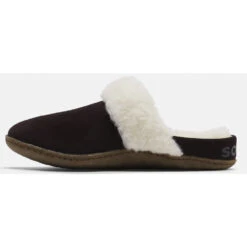 Sorel Nakiska Slide II Slipper New Cinder, Gum 2 (Women's) -Fashion Shoe Sale Shop 1902881203 4