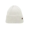 Superyellow Hannah Off-White Merino Wool Beanie (Unisex) -Fashion Shoe Sale Shop 2214 13