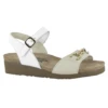 Naot Aubrey Sandal Soft Ivory/Soft White Leather (Women's) -Fashion Shoe Sale Shop 4472WGX