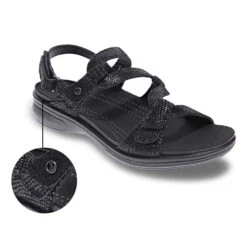 Revere Miami Sandal Black Lizard (Women's) -Fashion Shoe Sale Shop BlkLiz 7