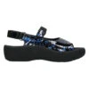 Wolky Jewel Sandal Blue Croco Leather (Women's) -Fashion Shoe Sale Shop BlueCroc