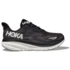 Hoka One One Hoka Clifton 9 Running Shoe Black/White (Women's) -Fashion Shoe Sale Shop CLIFTON9BWHT W 1