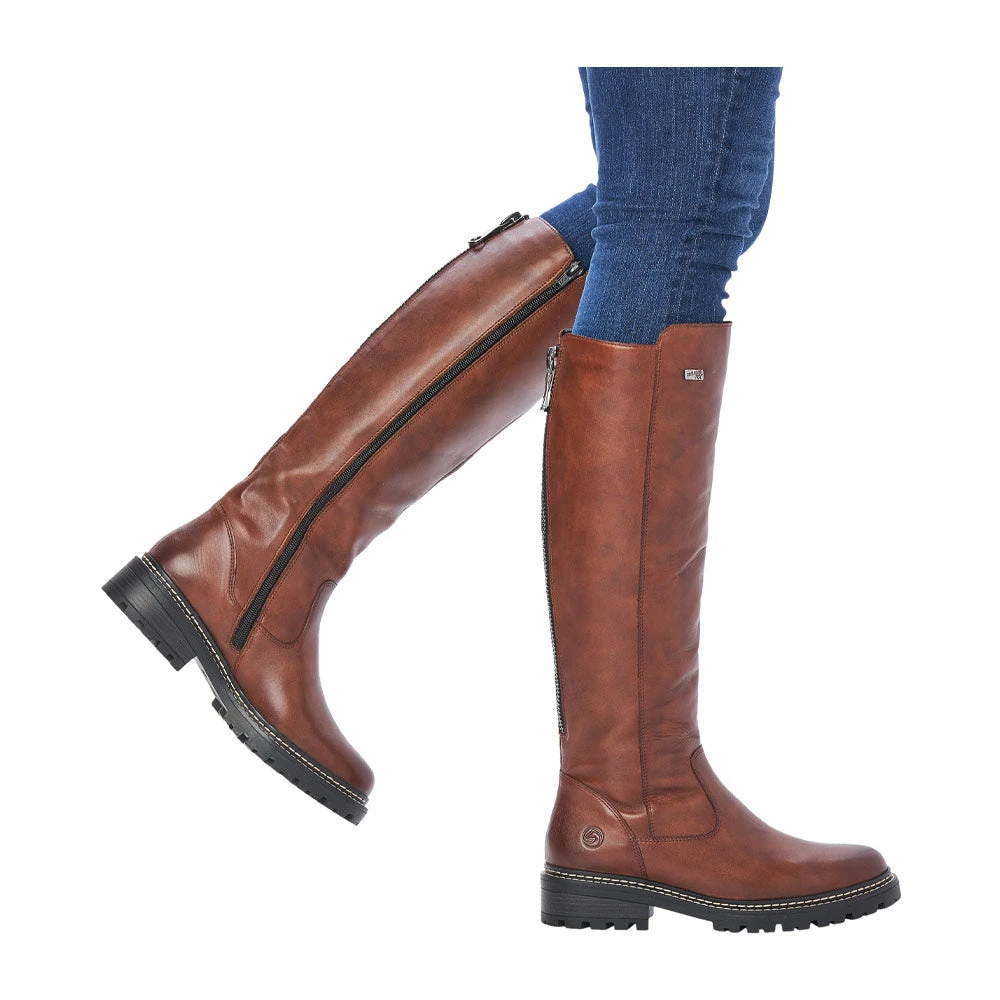 Remonte D0B72-22 Stefanie 72 Tall Boot Chestnut Leather (Women's) 12 Remonte D0B72-22 Stefanie 72 Tall Boot Chestnut Leather (Women's) - Image 10