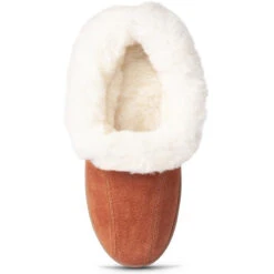 Old Friend Juliet Slipper Dark Chestnut II Suede (Women's) -Fashion Shoe Sale Shop ChestII 4