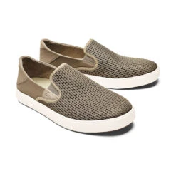 OluKai Lae'ahi Mesh Slip-On Clay (Men's) -Fashion Shoe Sale Shop Clay 5