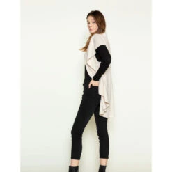 Look By M Basic Shawl Vest Cream -Fashion Shoe Sale Shop Cream 3