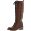 Remonte D1A74-22 Aida Tall Leather Chestnut Boot (Women's) -Fashion Shoe Sale Shop D1A7422 1