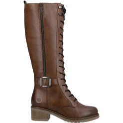 Remonte D1A74-22 Aida Tall Leather Chestnut Boot (Women's) -Fashion Shoe Sale Shop D1A7422 12