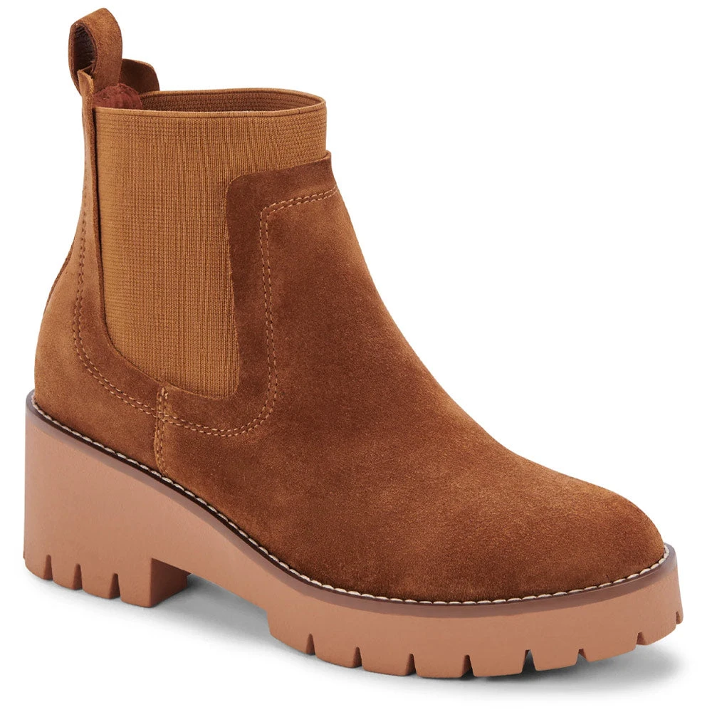 Blondo Dyme Waterproof Chelsea Boot Cognac Suede (Women's) 3 Blondo Dyme Waterproof Chelsea Boot Cognac Suede (Women's)