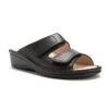 Finn Comfort Jamaica Sandal Black Nappa Leather (Women's) -Fashion Shoe Sale Shop MAR00035