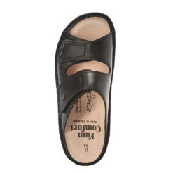 Finn Comfort Jamaica Sandal Black Nappa Leather (Women's) -Fashion Shoe Sale Shop MAR00035D