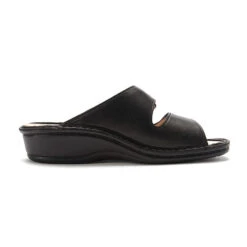 Finn Comfort Jamaica Sandal Black Nappa Leather (Women's) -Fashion Shoe Sale Shop MAR00035c