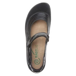 Naot Kirei Black Madras Leather/Suede/Patent (Women's) -Fashion Shoe Sale Shop MAR00641D