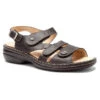 Finn Comfort Gomera Sandal Black Plisseelight (Women's) -Fashion Shoe Sale Shop MAR01698