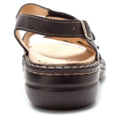 Finn Comfort Gomera Sandal Black Plisseelight (Women's) -Fashion Shoe Sale Shop MAR01698B