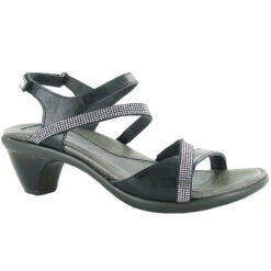 Naot Innovate Sandal Black/Rhinestone Leather (Women's)