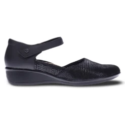 Revere Osaka Black Lizard Mary Jane Shoe (Women's) -Fashion Shoe Sale Shop OSAKABLACKL 3