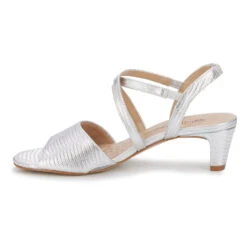 Walking Cradles Liza Heel Silver Lizard Print Leather (Women's) -Fashion Shoe Sale Shop Sil 4 3a6a17aa 457f 4720 a848 a40d01de3cf3