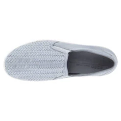 Ecco Soft 7 Woven Slip-On Silver Grey (Women's) -Fashion Shoe Sale Shop SilvGry 6