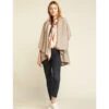 Look By M Basic Shawl Vest Tan