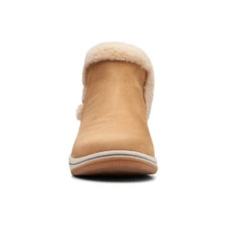 Clarks Breeze Fur Bootie Tan (Women's) -Fashion Shoe Sale Shop Tan 3 6a0d1bf7 7563 41e2 8edd 5471d2134d33