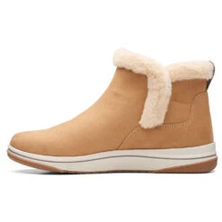 Clarks Breeze Fur Bootie Tan (Women's) -Fashion Shoe Sale Shop Tan 5 bf4eeab5 74b1 4292 842d 3c9ecafbcb68