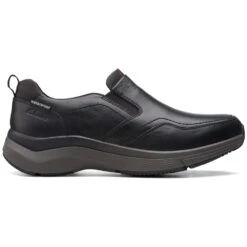 Clarks Wave2.0 Edge Black Waterproof Leather (Men's) -Fashion Shoe Sale Shop Wave2 Blk 3