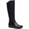 Clarks Cheyn Lindie Boot Black Leather (Women's) -Fashion Shoe Sale Shop black 1 2daa131c 039b 4ec3 8a09 e7e6f5cbe159
