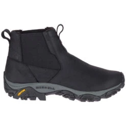 Merrell Moab Adventure Chelsea Boot Black Waterproof Leather (Men's) -Fashion Shoe Sale Shop black 3 0ed43322 4ed8 43cf 8aff de9918d508bc