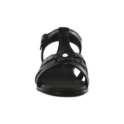 SAS Aurora Sandal Carbon Black Leather (Women's) -Fashion Shoe Sale Shop black 4 820278b5 5751 4bdf a7bc d87a0aaa0c46