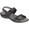 SAS Nudu Sandal Black Midnight Leather (Women's) -Fashion Shoe Sale Shop black midnight 1