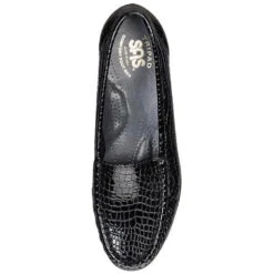 SAS Simplify Loafer Black Croc (Women's) -Fashion Shoe Sale Shop croc black 4