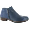 Naot Helm Bootie Ink Leather/Midnight Blue Suede (Women's) -Fashion Shoe Sale Shop ink 3