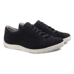Dansko Leela Waterproof Lace-Up Black Nubuck (Women's) -Fashion Shoe Sale Shop leela black 3