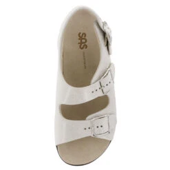 SAS Relaxed Sandal Web Linen Leather (Women's) -Fashion Shoe Sale Shop linen 6