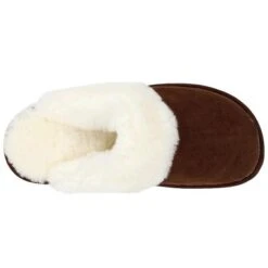 Old Friend Scuff Slipper Dark Brown Sheepskin (Women's) -Fashion Shoe Sale Shop pic5 a6bb1485 3724 4e3b a219 9f66bdf4a4cc