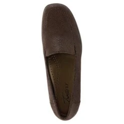 Trotters Jenn Mini Dots Dark Brown Patent Suede Leather (Women's) -Fashion Shoe Sale Shop pic5 b5090580 6378 4162 966f 2615903510d2