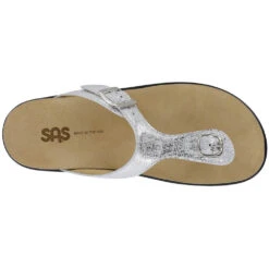 SAS Sanibel Sandal Shiny Silver (Women's) -Fashion Shoe Sale Shop silver 4 361aced3 896f 44e2 b260 6d5fc4601124